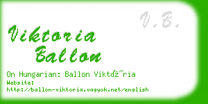 viktoria ballon business card